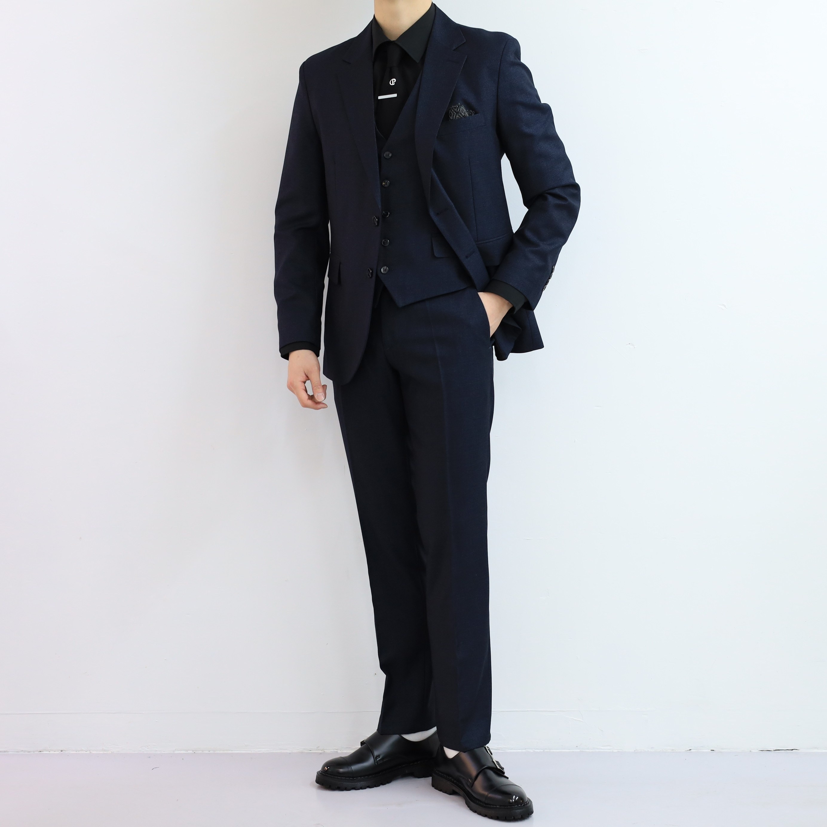 빅사이즈 남성 3피스 정장 세트 110~130 슬림핏 베스트 포함 결혼식 면접 수트 167,000원