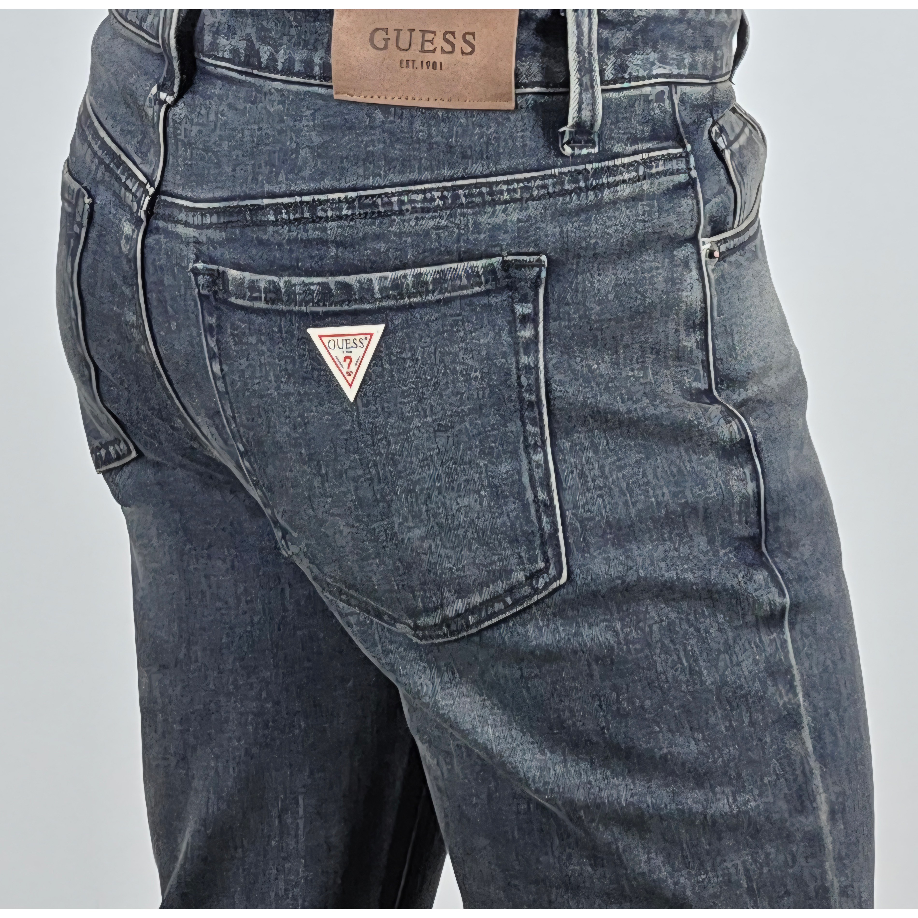 [백화점 정품] 게스 남성 베이직 릴렉스 테이퍼드 인디고 미디엄블루 데님 청바지 MBL 79,900원