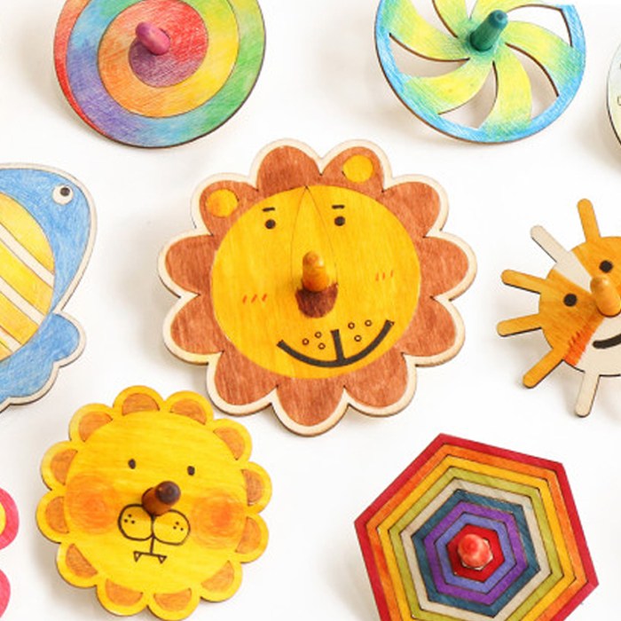 민화샵 나무팽이 만들기 5개묶음 팽이놀이 전통 나무팽이 민속만들기 전통만들기 색칠하기 DIY 추석 만들기 1,500원