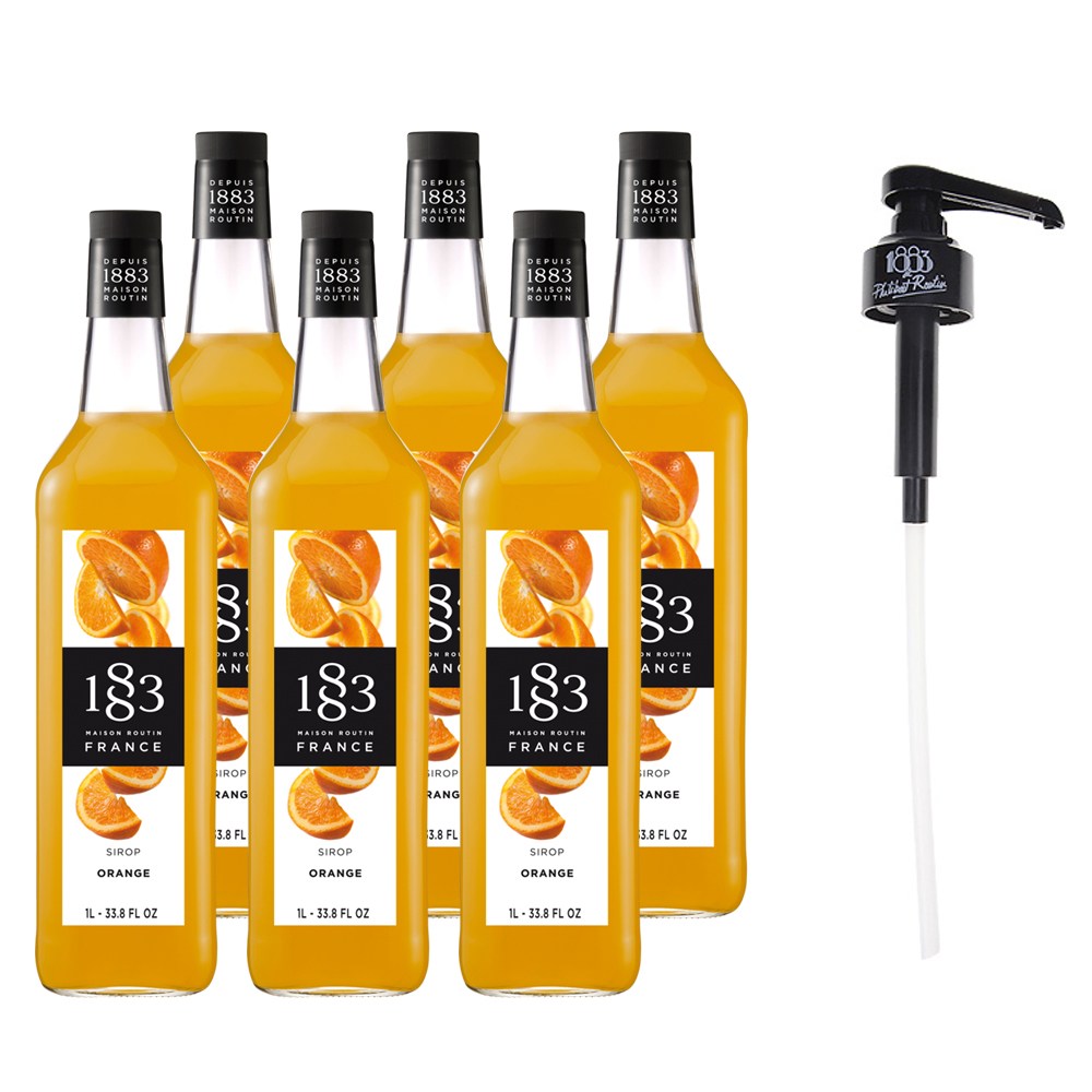 1883 오렌지 시럽 1000ml (6병구매시 1883시럽펌프 증정) 106,600원