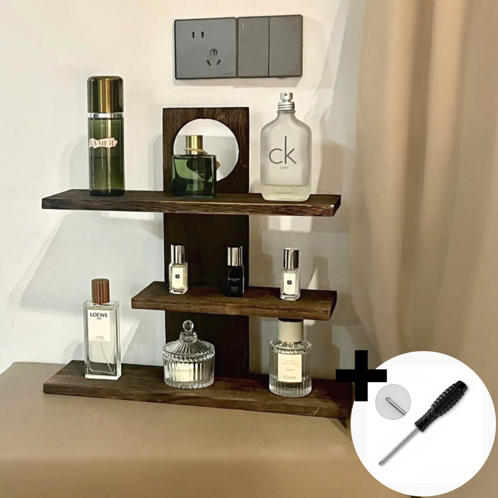 나띵베럴 3단 향수 차키 트레이 원목 선반진열대 21,000원