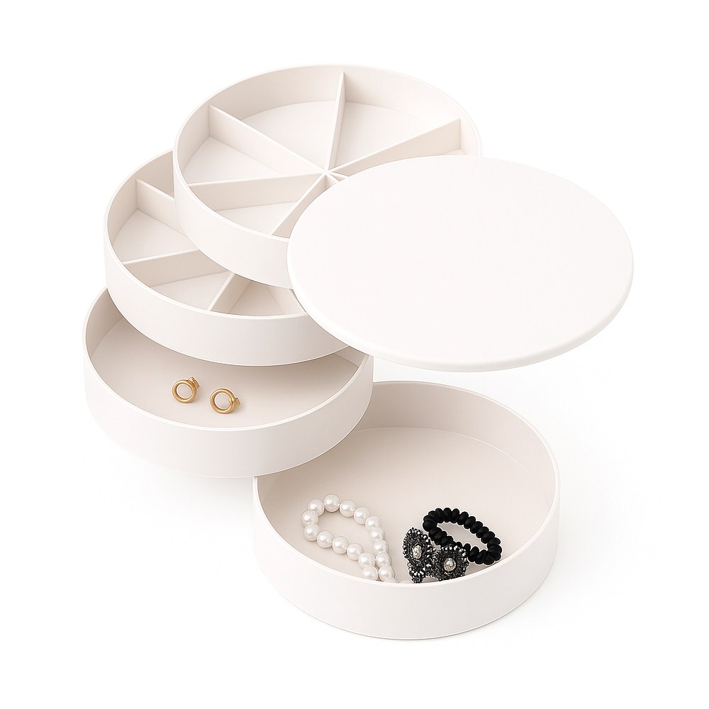 청다음 쥬얼리룸v.2 트렌디한 악세사리 보관함, 1개, 심플 화이트 22,920원