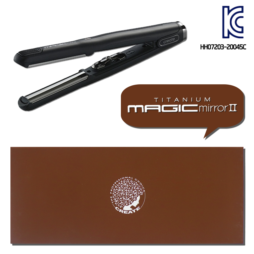 그리에이트 고데기 티타늄 매직미러2 라운드 WS21 볼륨매직기 미용실 뿌리 전문가용 130,000원