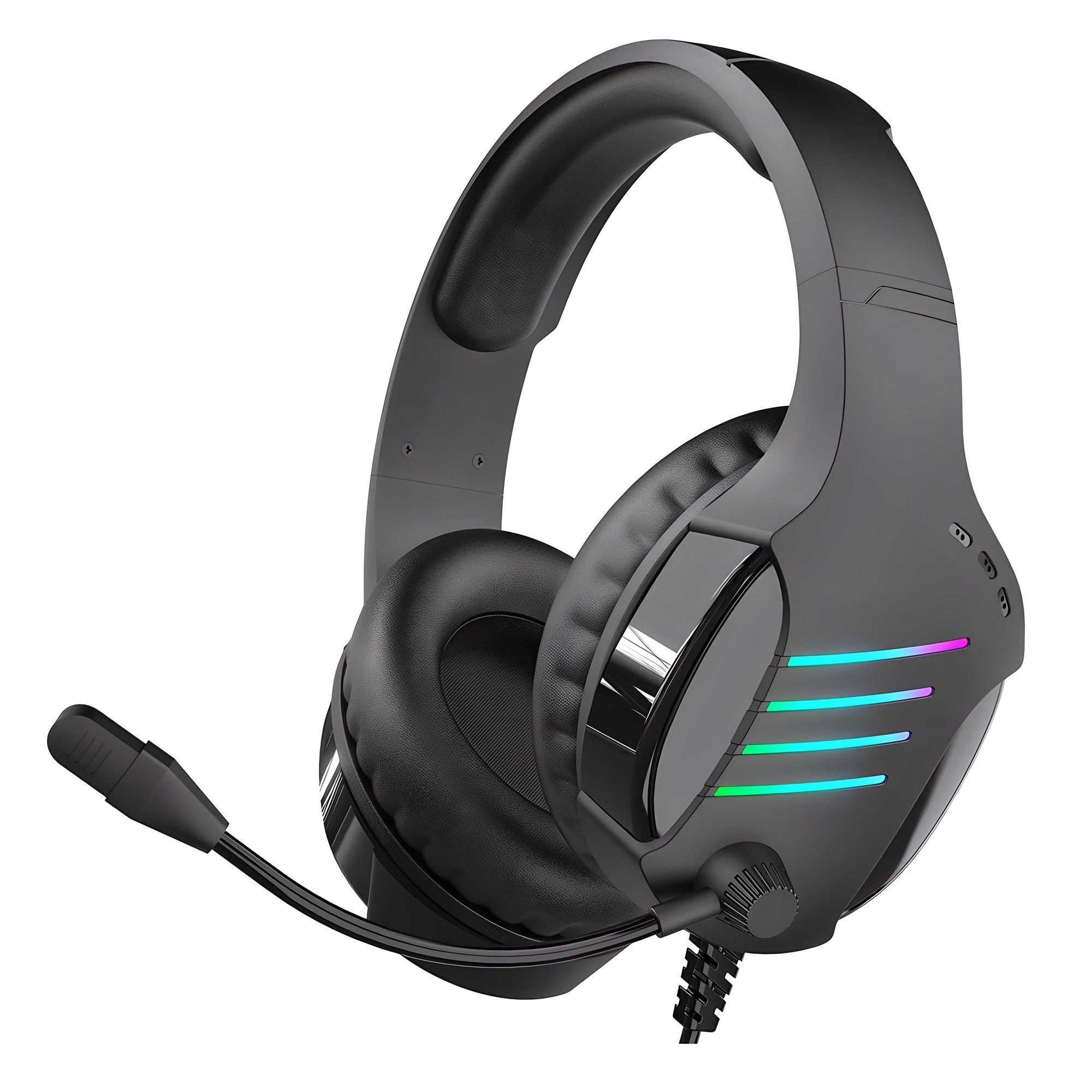 아이리버 노이즈 캔슬링 마이크 레이보우 LED USB 게이밍 헤드셋, EQwear-G7H, 블랙 22,300원