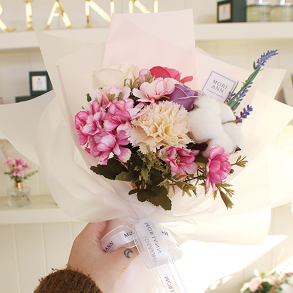 모리앤 조화 멜로디데이 비누꽃다발, 핑크 16,900원