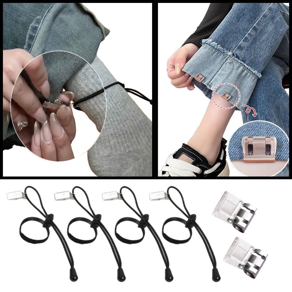 어반픽스 자연스러운 바지 기장 끌림 정리 클립 스트랩, 4개, 블랙 8,900원