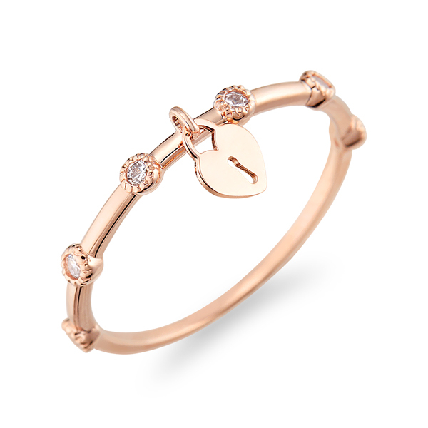 준쥬얼리 14K18K 시크릿 하트 쥬얼 반지 489,710원