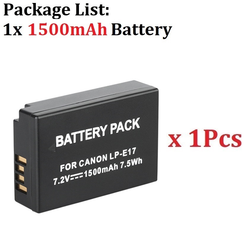 호환 1500mAh 배터리 LP-E17 LP E17 캐논 EOS R8 R10 R50 RP M3 M5 M6 77D 750D 800D 카메라 20,100원