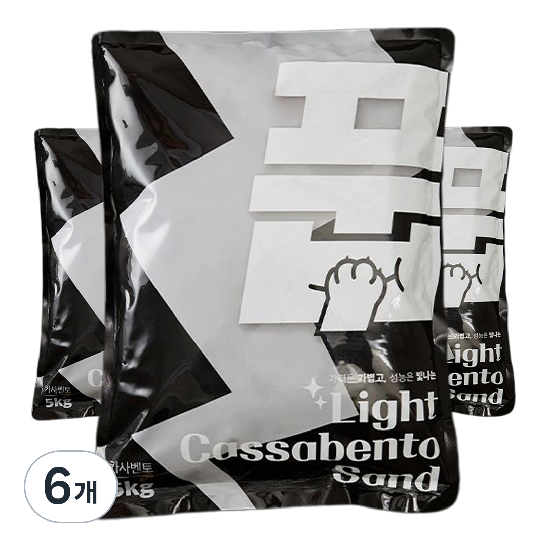 풉 응고형 라이트 카사벤토 샌드 고양이 모래, 6개, 5kg 62,000원