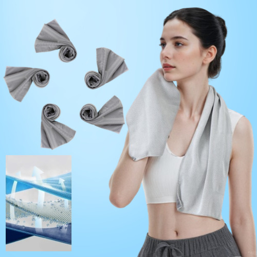 데일보라 아이스 쿨타올 스포츠타올 라이트그레이, 5개 10,900원