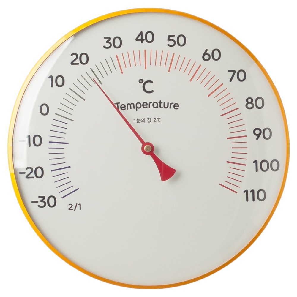 플라이토 국산 히트원 아날로그 온도계 20cm, 화이트, 1개 25,900원