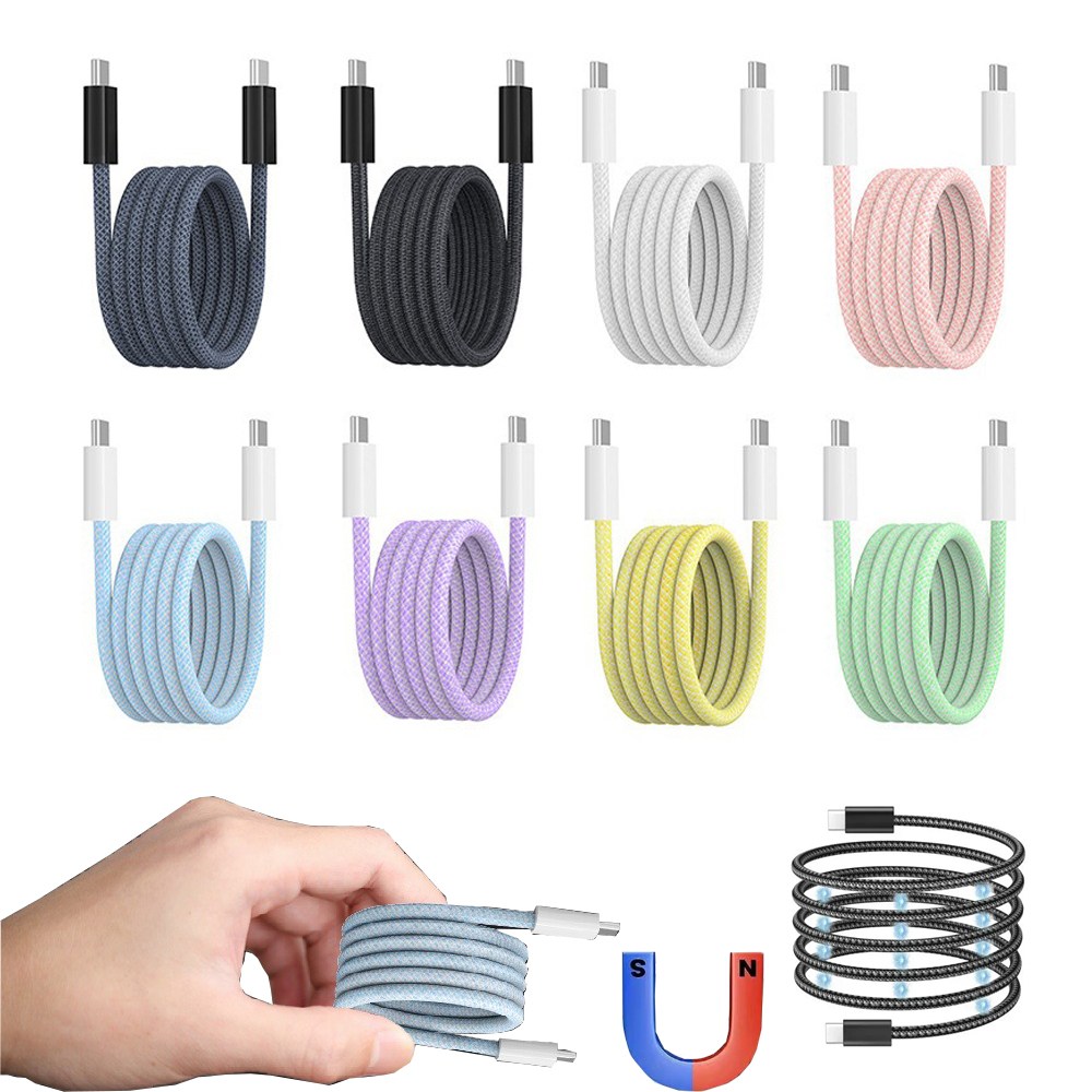 온거 100w 자석 케이블 아이폰 15 갤럭시 초고속충전 마그네틱 선꼬임방지 CtoC C핀 C타입 간편수납 PD C to C 초고속 USB2.0 스네이크 E-Marker 14,900원