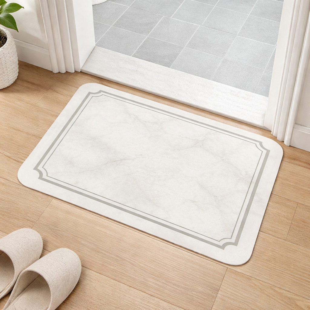 솜솜스퀘어 유럽풍 마블 대리석 문양 규조토 욕실 발매트 7,800원