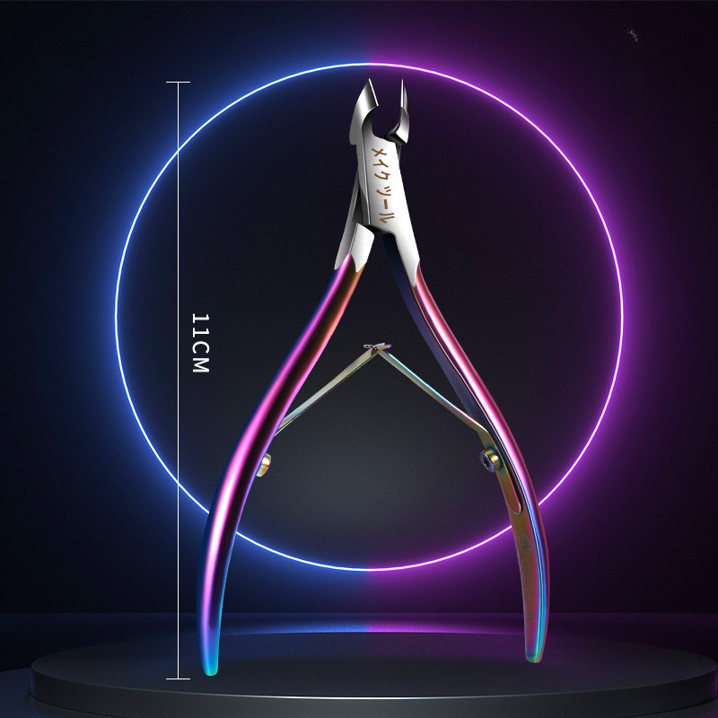 론조모니 레인보우 스테인리스 스틸 네일 니퍼 전문가용 큐티클 제거기 11,000원