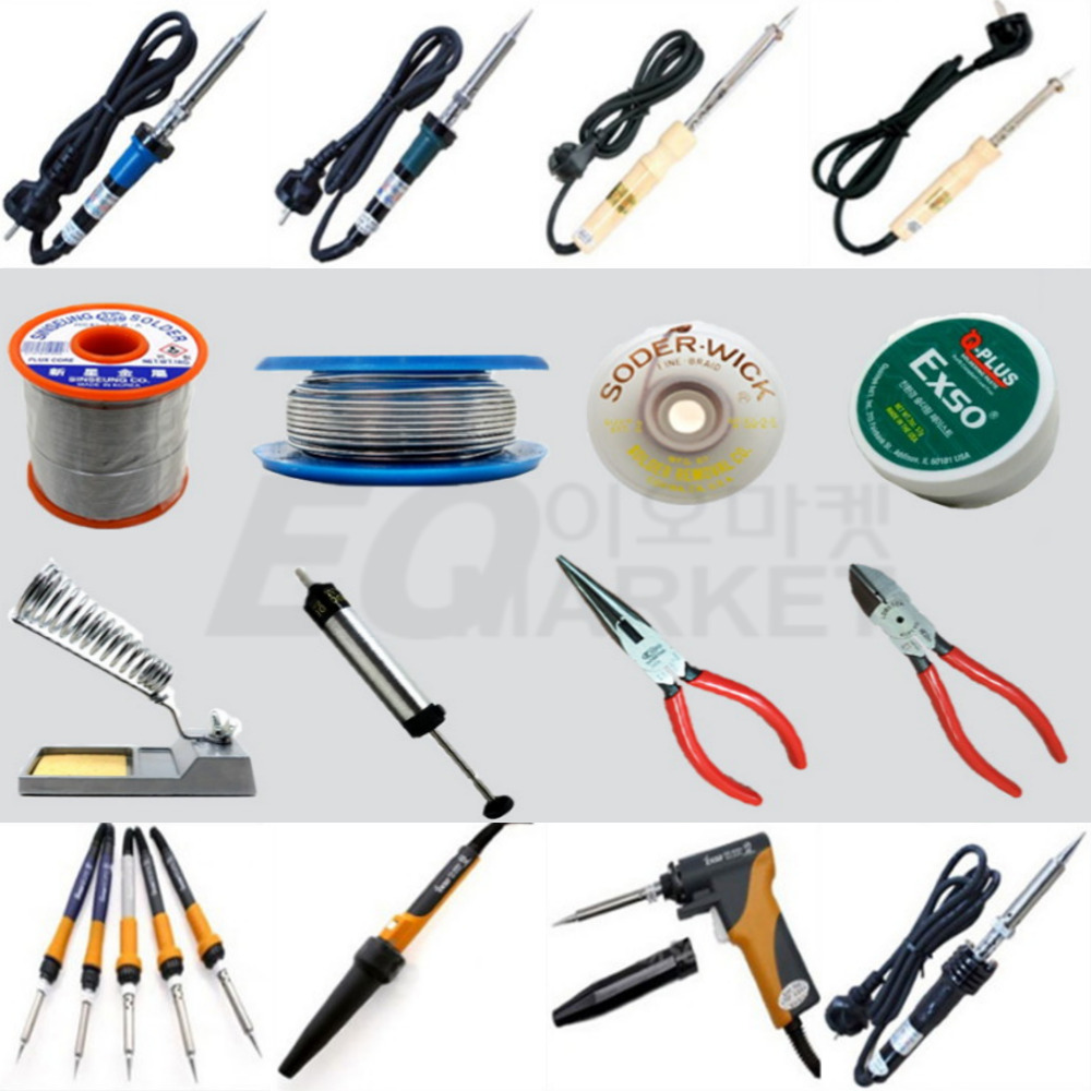 EXSO 엑소 인두기 전기 납땜 납 터보 세라믹 인두 실납 유연납 받침대 스탠드 납흡입기 페이스트 납땜용품 모음 4,690원