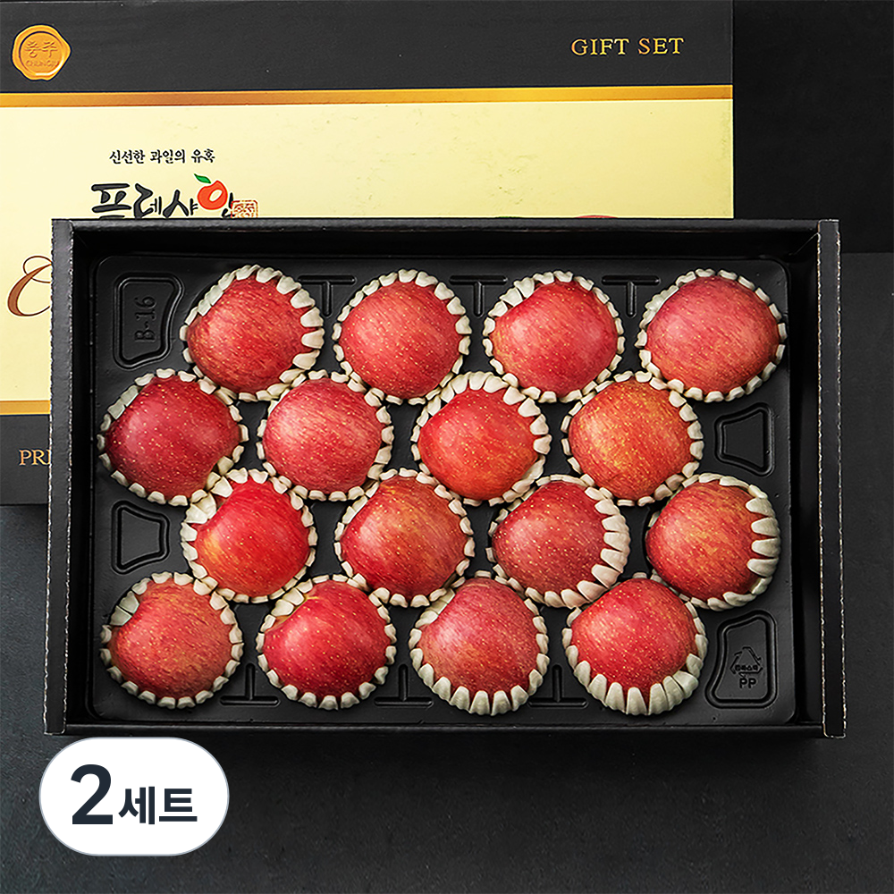 프레샤인 GAP 인증 당도선별 사과 선물세트, 4.3kg(12~17입), 2세트 119,800원