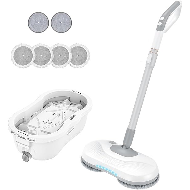 Redroad M1 듀얼스핀 무선 물걸레 청소기 세척물통포함 욕실청소기 셀프클리닝  자동세척  LED헤드 물걸레 회전청소기 전동청소솔 99,000원