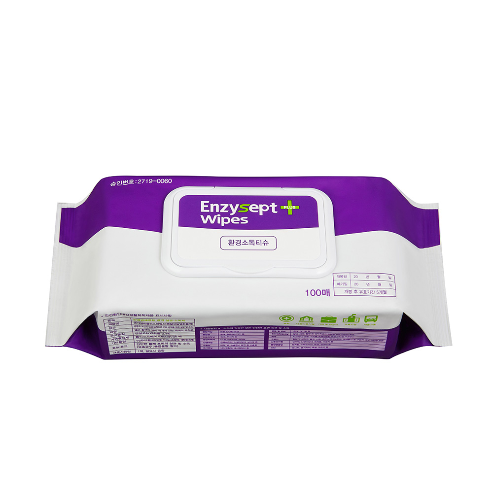 엔지셉트 플러스와입스 티슈 타입 환경소독제 100매 x 12팩 143,000원