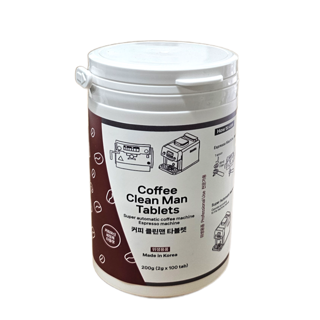 클린맨 필립스 브레빌 유라 호환 커피머신 세정제 세척 청소 알약 100정 17,000원