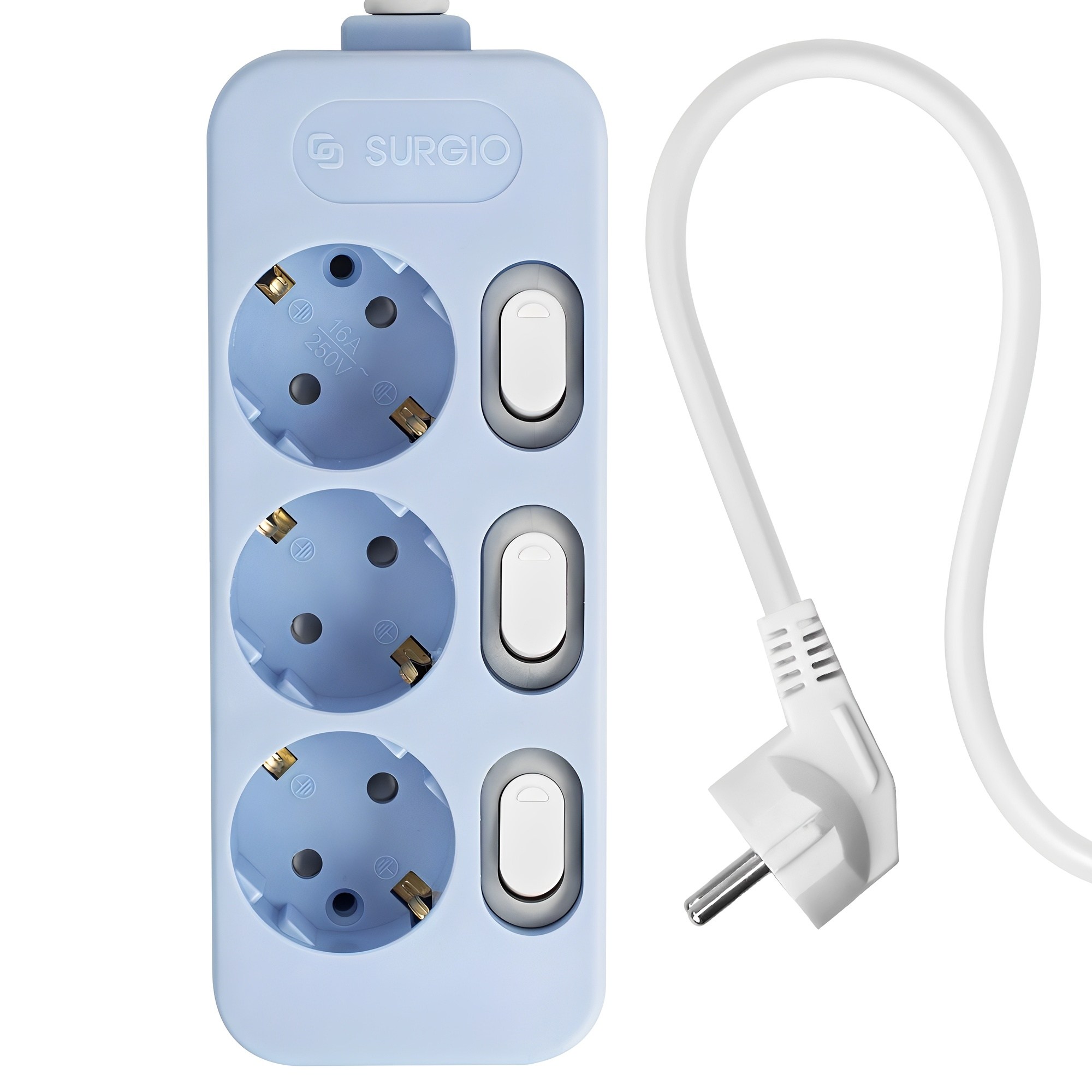 써지오 컬러 개별 멀티탭 전선형 3구 DH-2039-RT 14,500원