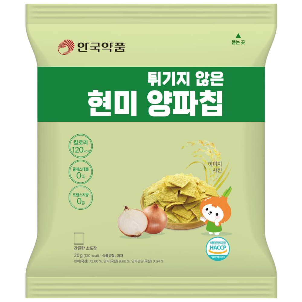 안국약품 튀기지 않은 현미 양파칩, 10개, 30g 16,690원