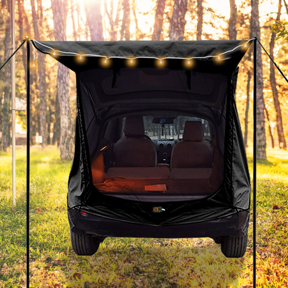 감성 카크닉 차박 트렁크텐트 폴대형 125 x 95 x 150 cm, 블랙, 2인용 172,120원