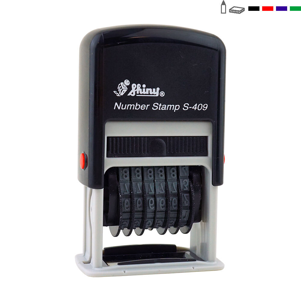 PAGO 고무인닷컴 6단 숫자 회전인 스탬프 S409, 넘버링 도장, 숫자 스템프, 넘버 도장 16,500원