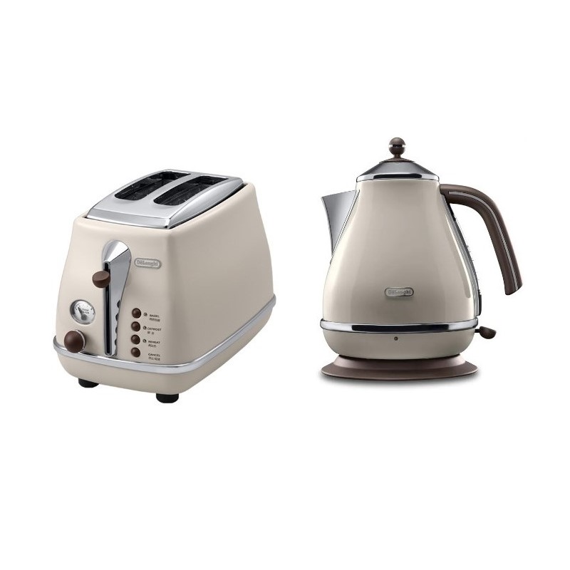 드롱기 커피 Delonghi 빈티지 전기 포트 토스터 세트 올리브 그린 168721 169,900원