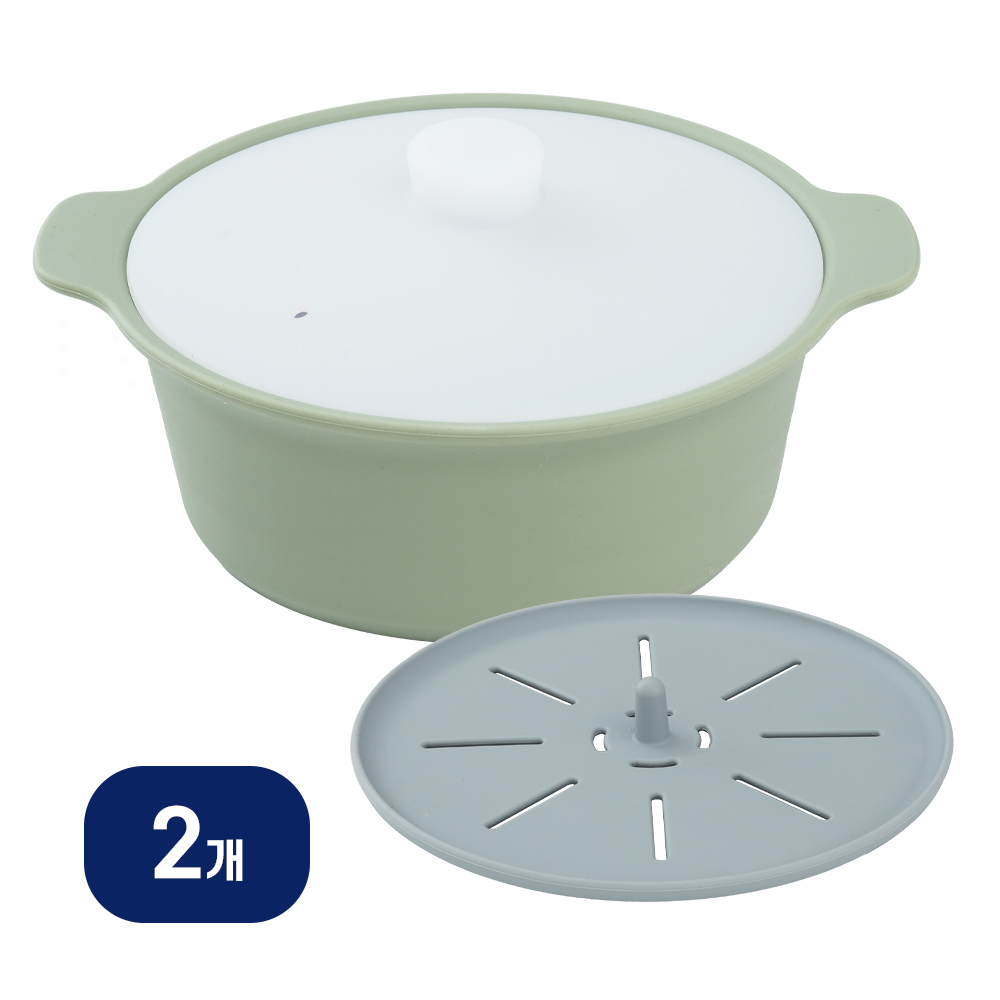 홈하우스 실리콘 멀티 냄비 찜기+받침대 1500ml 51,070원