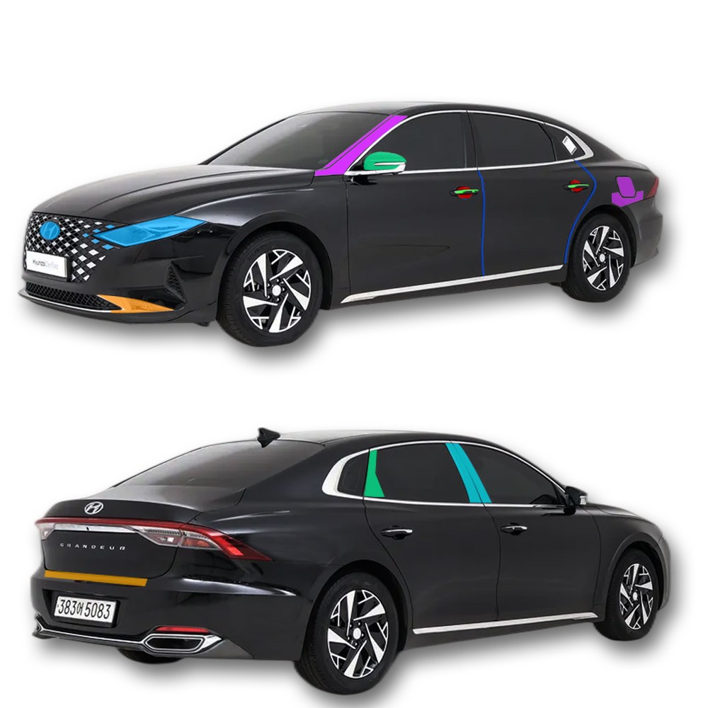 스킨엑스 더 뉴 그랜저 IG 외장필수패키지 PPF 차량보호필름, 1개, 투명 120,000원