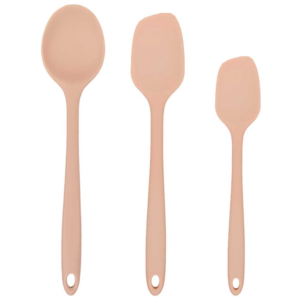 모모빈 실리콘 이유식 조리도구 3종 멀티스푼 + 스파츌라 세트, 테라코타 로즈, 1세트, 스파츌라 S  + L + 멀티스푼 L 19,900원
