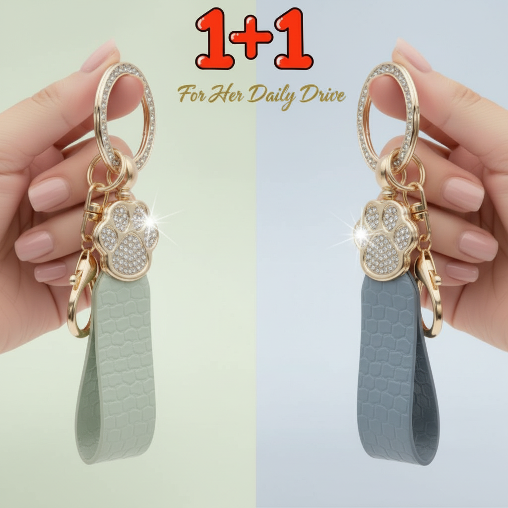 다잇대 고양이 발바닥 차량용 키링 악세사리, 블루+그린 15,300원