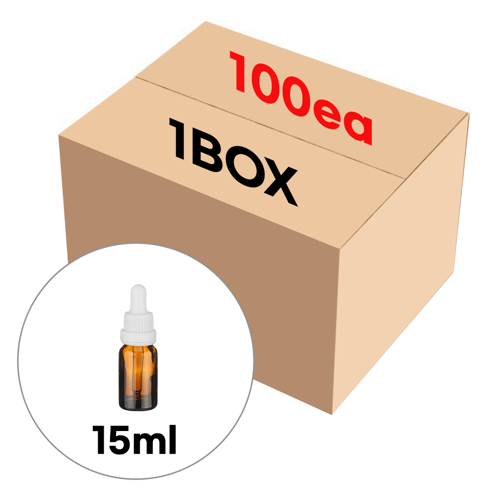 향수용기 골드 뚜껑 스포이드 브라운 공병 15ml (1BOX 100개) 32,300원
