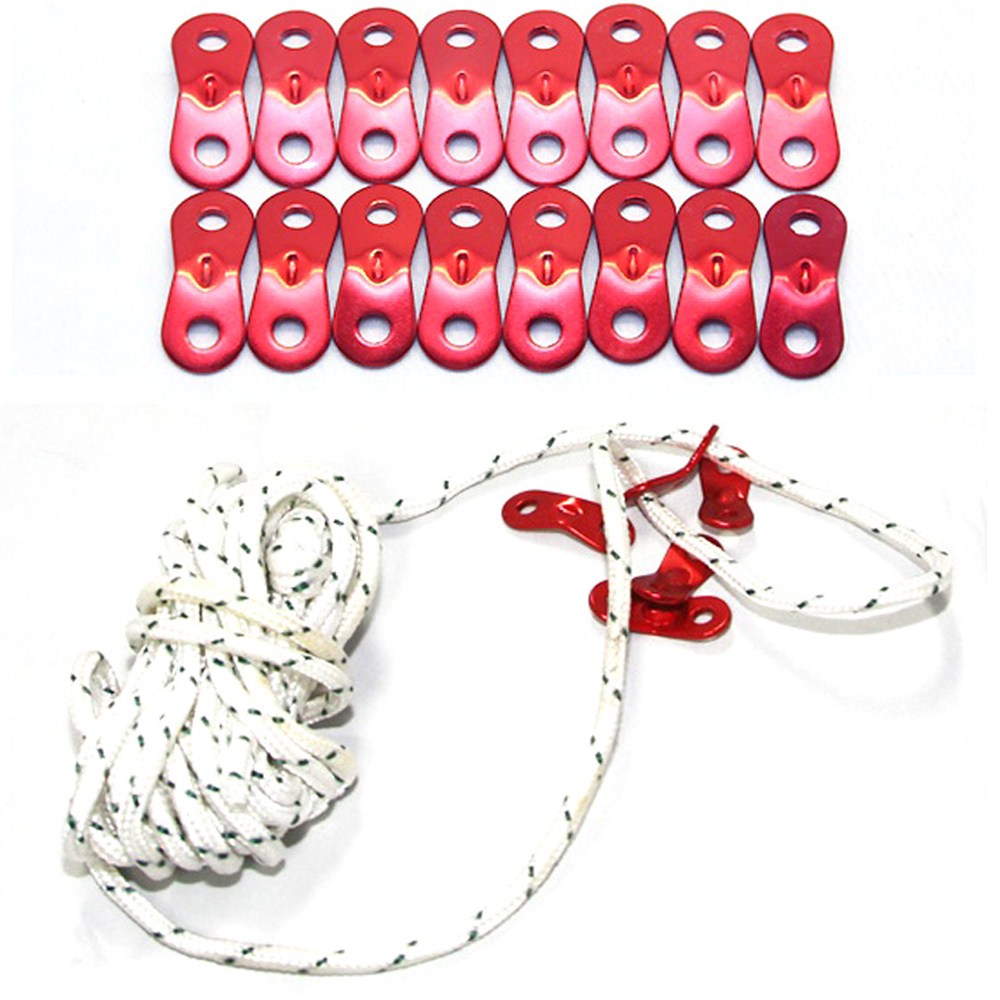 캠핑이즈몰 땅콩스토퍼 알루미늄 소재 스트링 로프 길이조절 텐션 190원