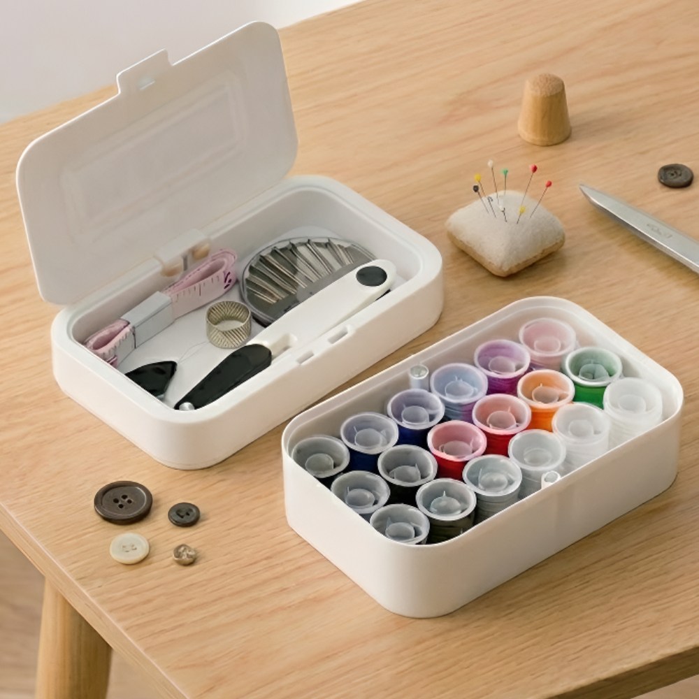 브레온 반짇고리 세트 가정용 휴대용 바느질, 1개, 클린 화이트 24,900원