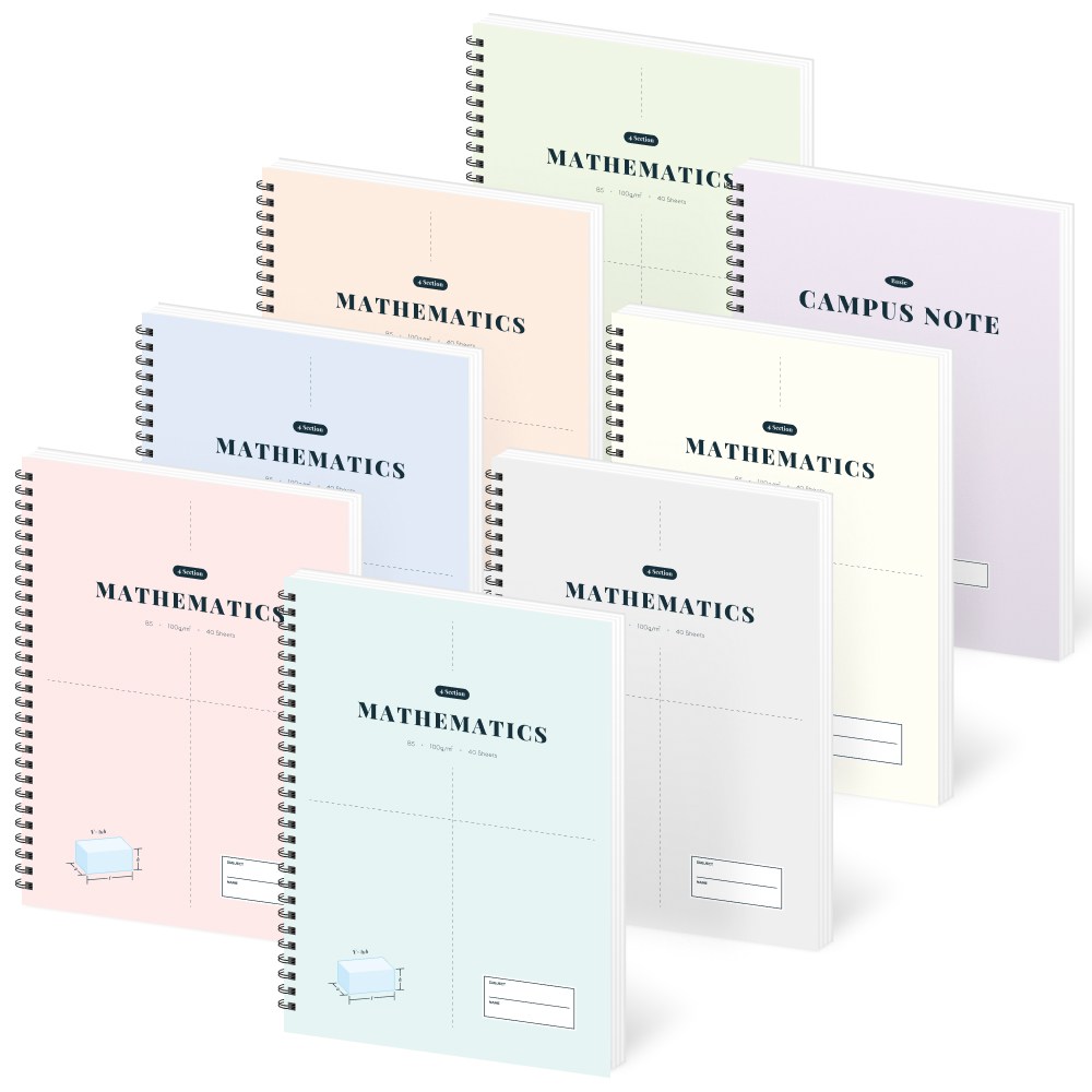 페이퍼릿 4분할 수학 노트 100g 140,000원