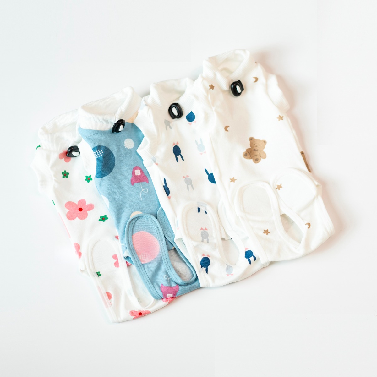 고양이 수술방지옷 오버그로밍 중성화수술 강아지 옷 수술복 반려견 병원복 치료복 순면 코튼 100% 벨크로, 1개, 순면 벨크로 환묘복-곰돌이 14,900원