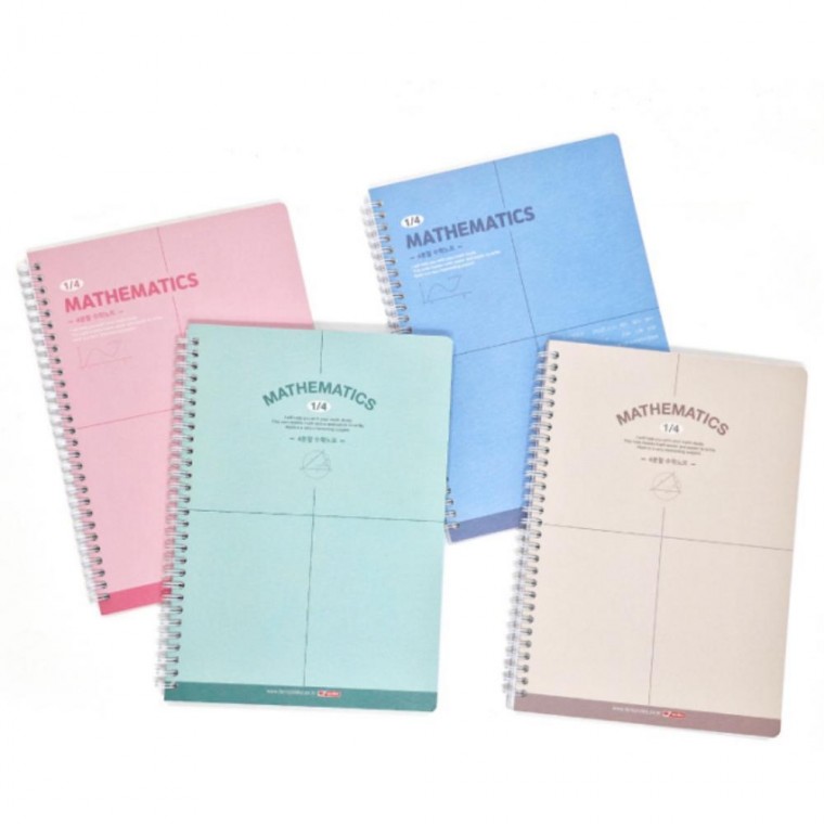 공부 수학오답노트 필기 정리 문제풀이 무선 개념 10개묶음 4분할 연습장, 1개, 랜덤배송 44,280원