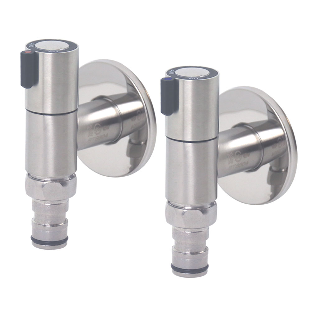 한라 스텐 세탁기 수도꼭지 냉온수세트 슬림밸브 커플링 수전 베란다 수도, 1개 13,500원