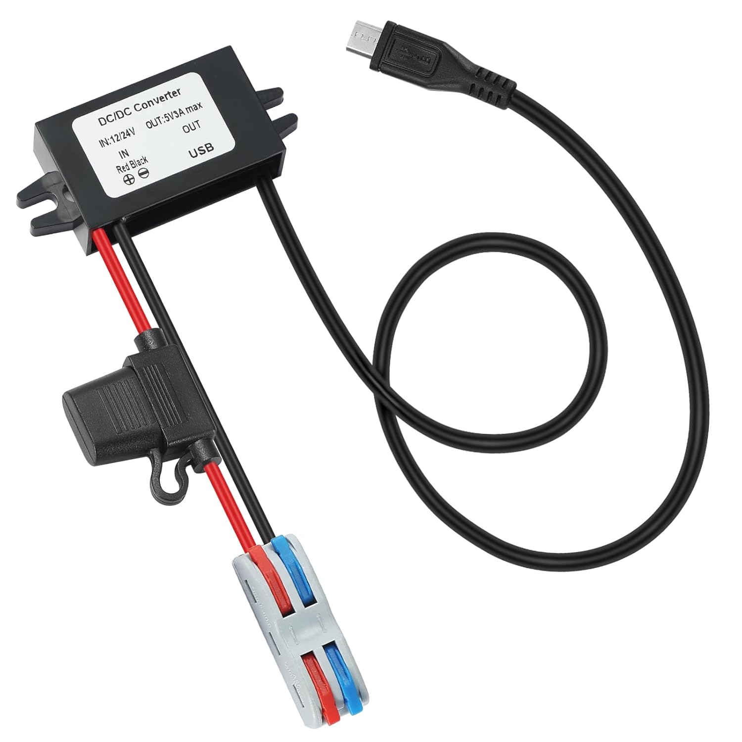 YBBOTT DC/DC 컨버터 스텝다운 12V 24V to 5V 3A 15W 마이크로, 1개 10,900원