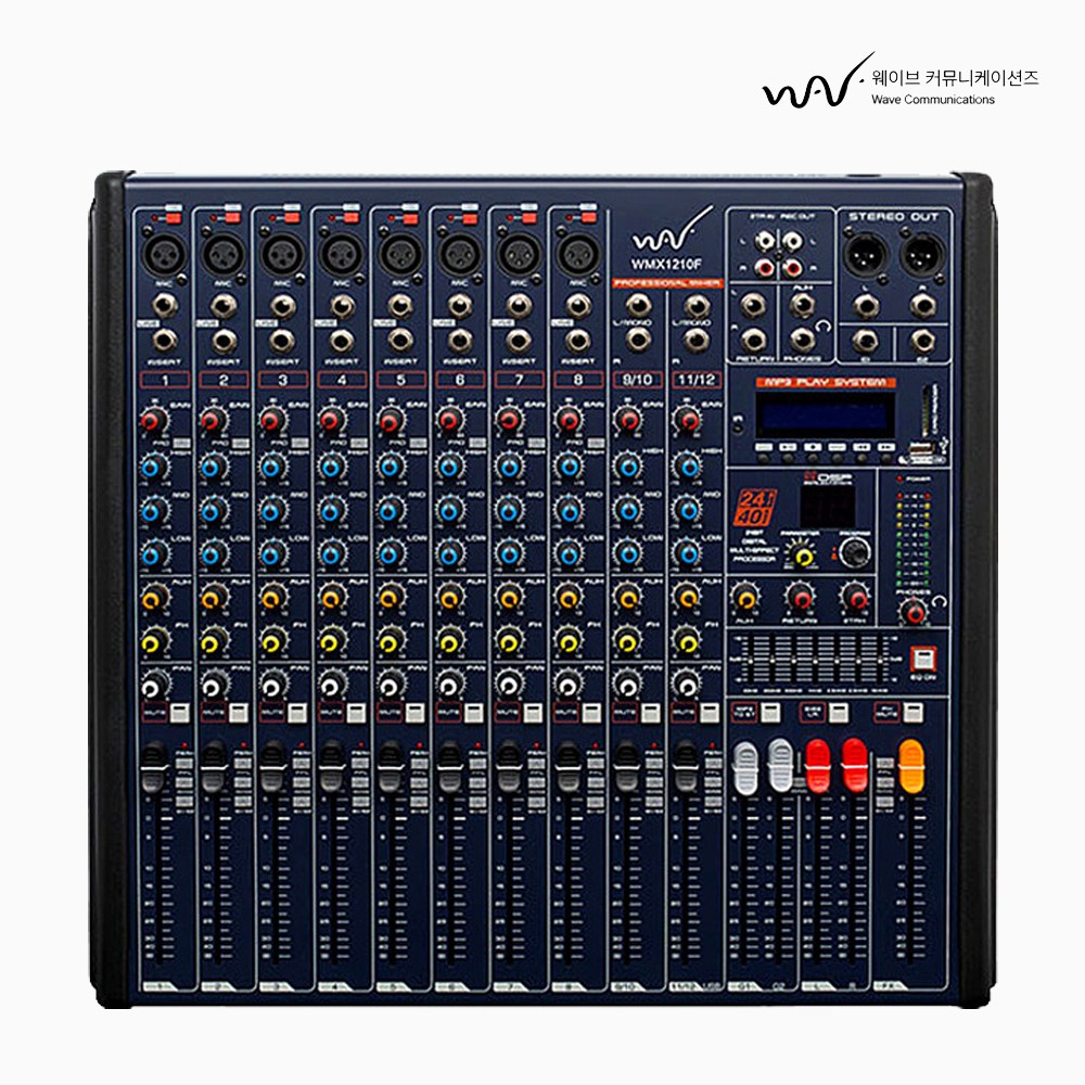 [당일발송 / 17시마감] 웨이브 블루투스 오디오믹서 WMX1210F 12채널 오인페 1,550,000원