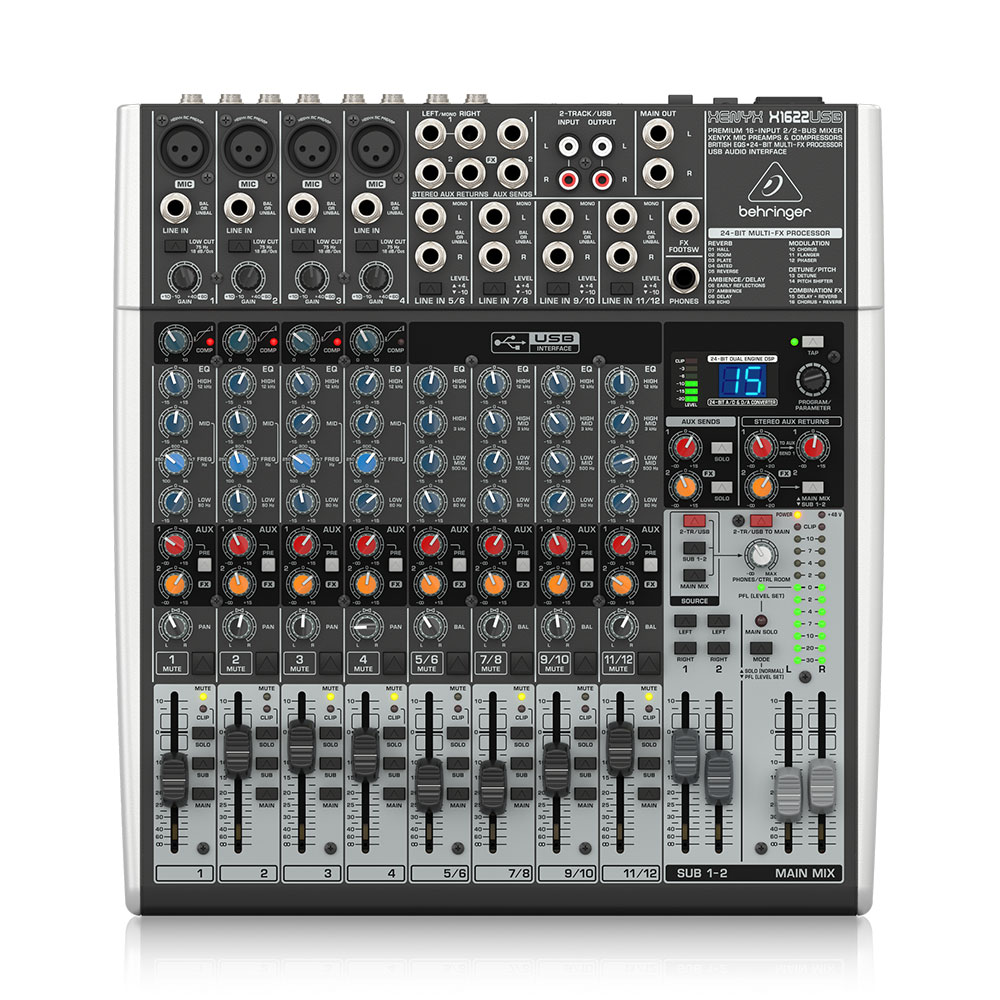 베링거 X1622USB 아날로그 믹서 16채널 공연용 행사용 오디오 음향 믹서 [정품] 429,000원