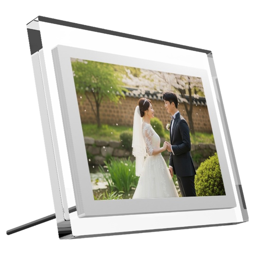 카멜 아크릴 프레임 터치 클라우드 디지털 액자 25.6cm, CPF1010AC, 화이트 109,000원