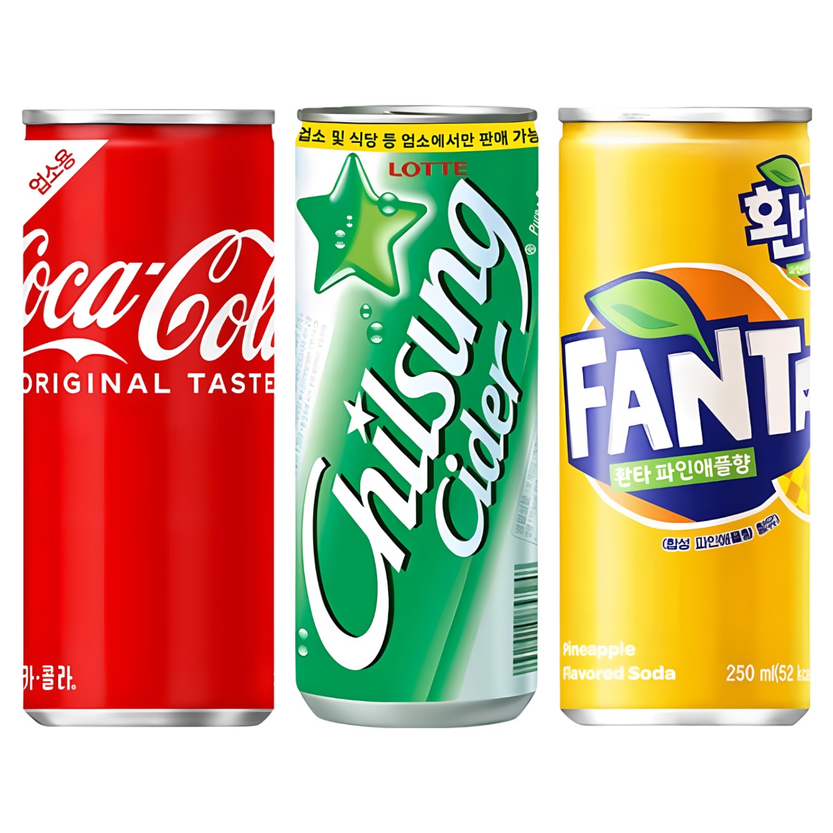 코카콜라 칠성사이다 환타 파인애플 3종 30캔 세트, 1박스, 245ml 26,000원