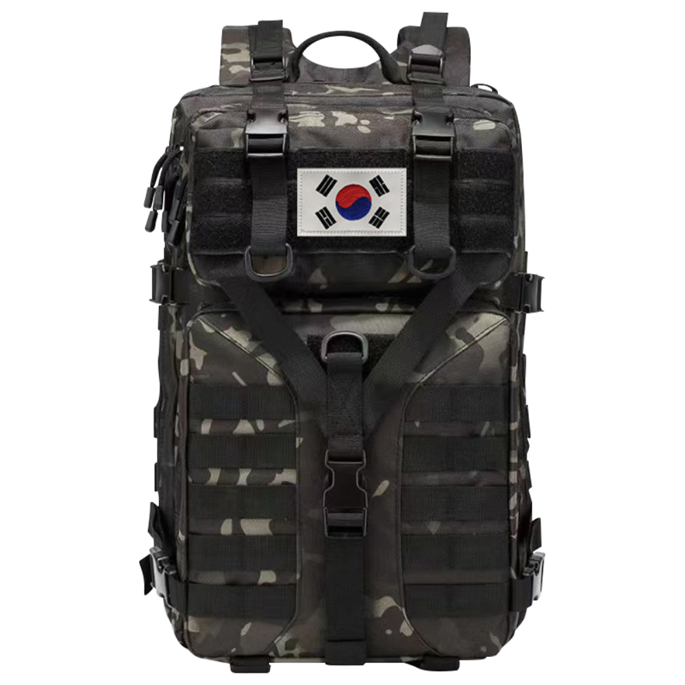 군인 전용 전술가방 대용량백팩+ 태극기, 900D 밀리터리 블랙 36,760원