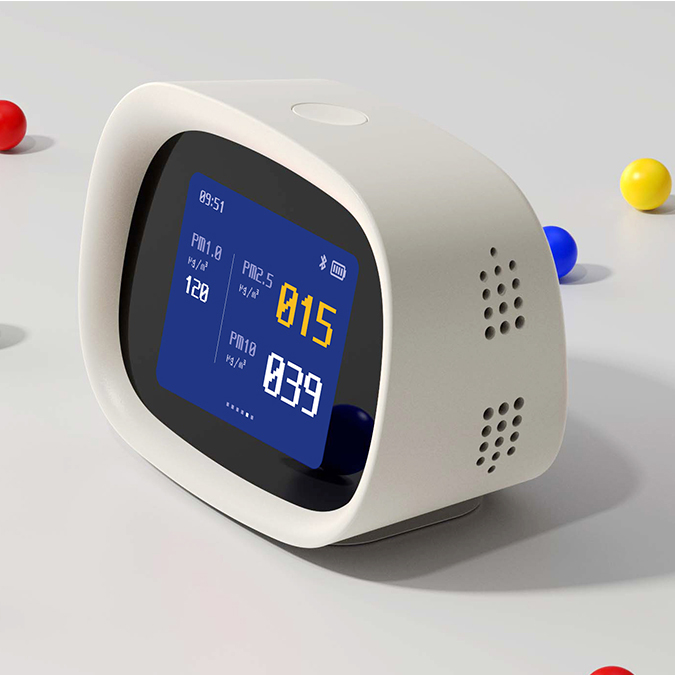 블루필 6in1 스마트 공기질 정보 측정기 에어노티스 CO2 CO 미세먼지 온도 습도 159,000원