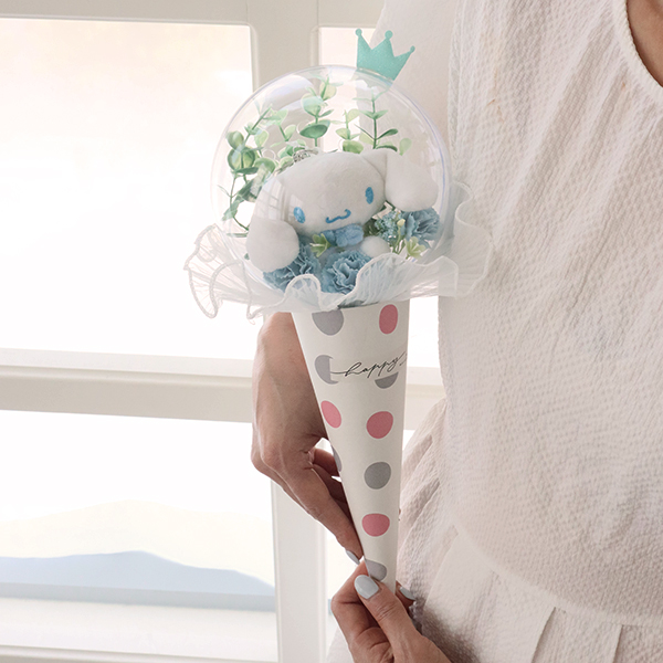 산리오 미니인형 아이스크림 풍선꽃다발 4Type 18,000원