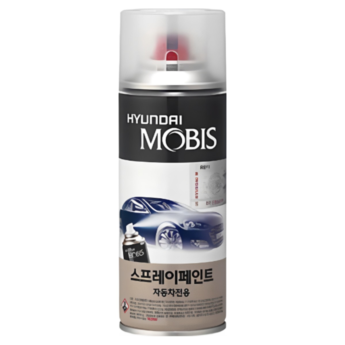 순정품 현대 Y5 슬릭실버 스프레이 + 투명스프레이 자동차 도색 차량용 카페인트, 1개 24,000원