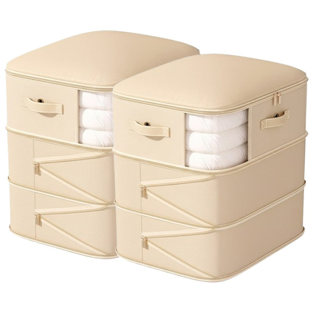 어썸아이템 부피 순삭 이불 압축 파우치 압축 보관함 베이지 1+1, 2개, 1세트 24,900원