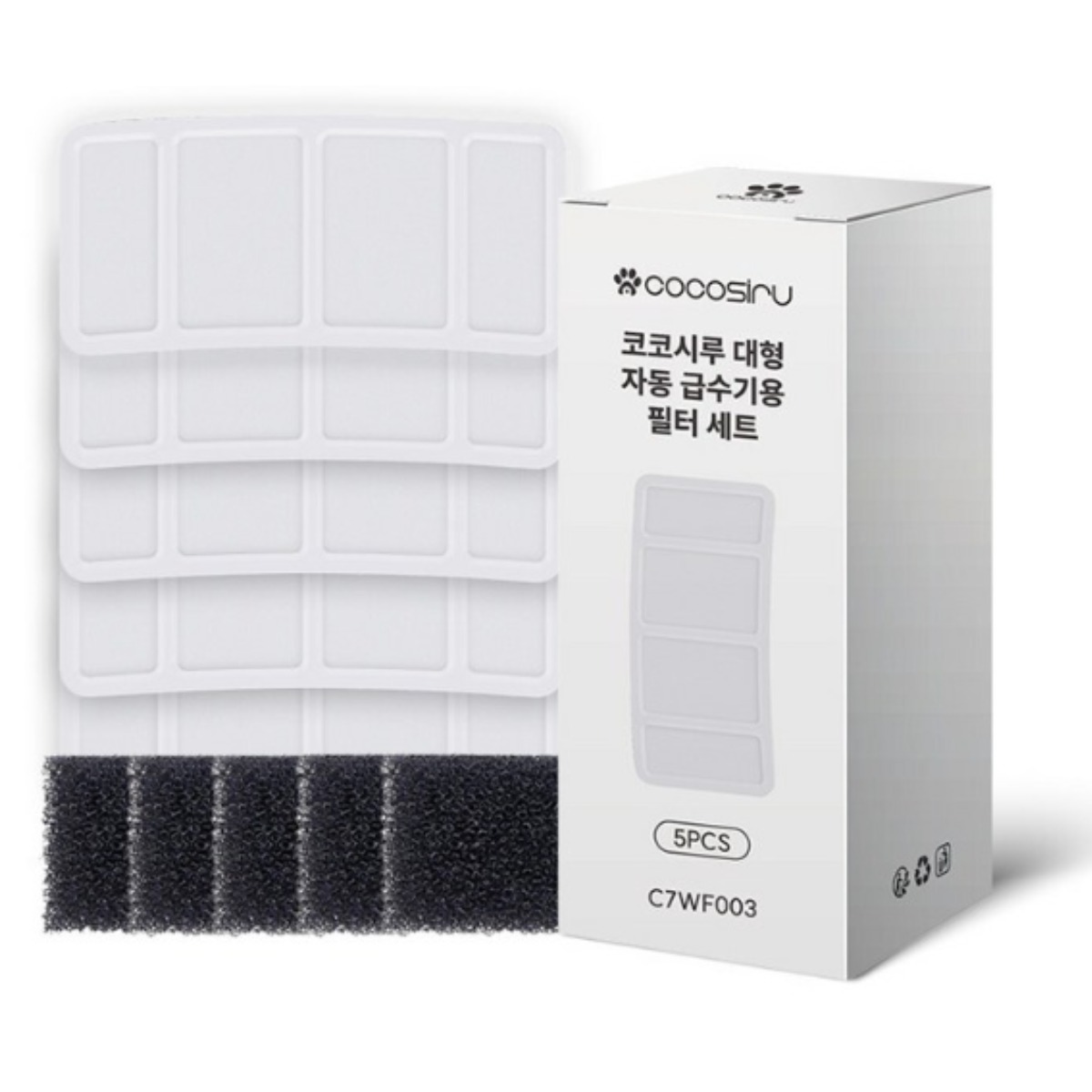 코코시루 C7WF003 급수기필터 5개+스펀지필터 5개세트 C7WF전용 15,000원